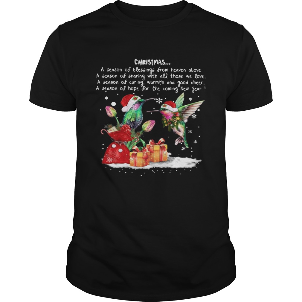 Hummingbird Christmas A Season Of Crewneck shirt Hummingbird Christmas A Season Of Crewneck shirt