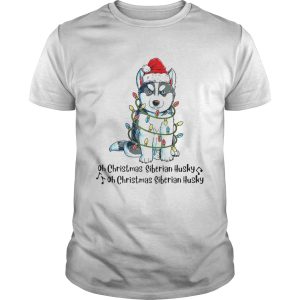 Husky Santa Light Oh Christmas Siberian Husky Oh Christmas Siberian Husky shirt
