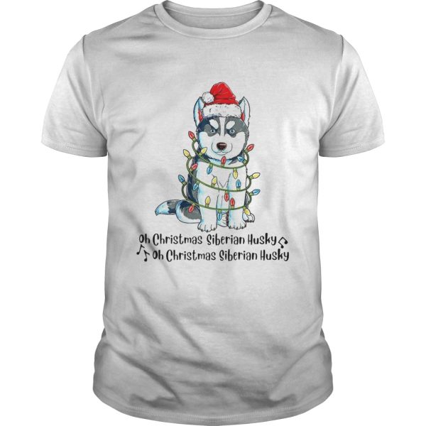 Husky Santa Light Oh Christmas Siberian Husky Oh Christmas Siberian Husky shirt