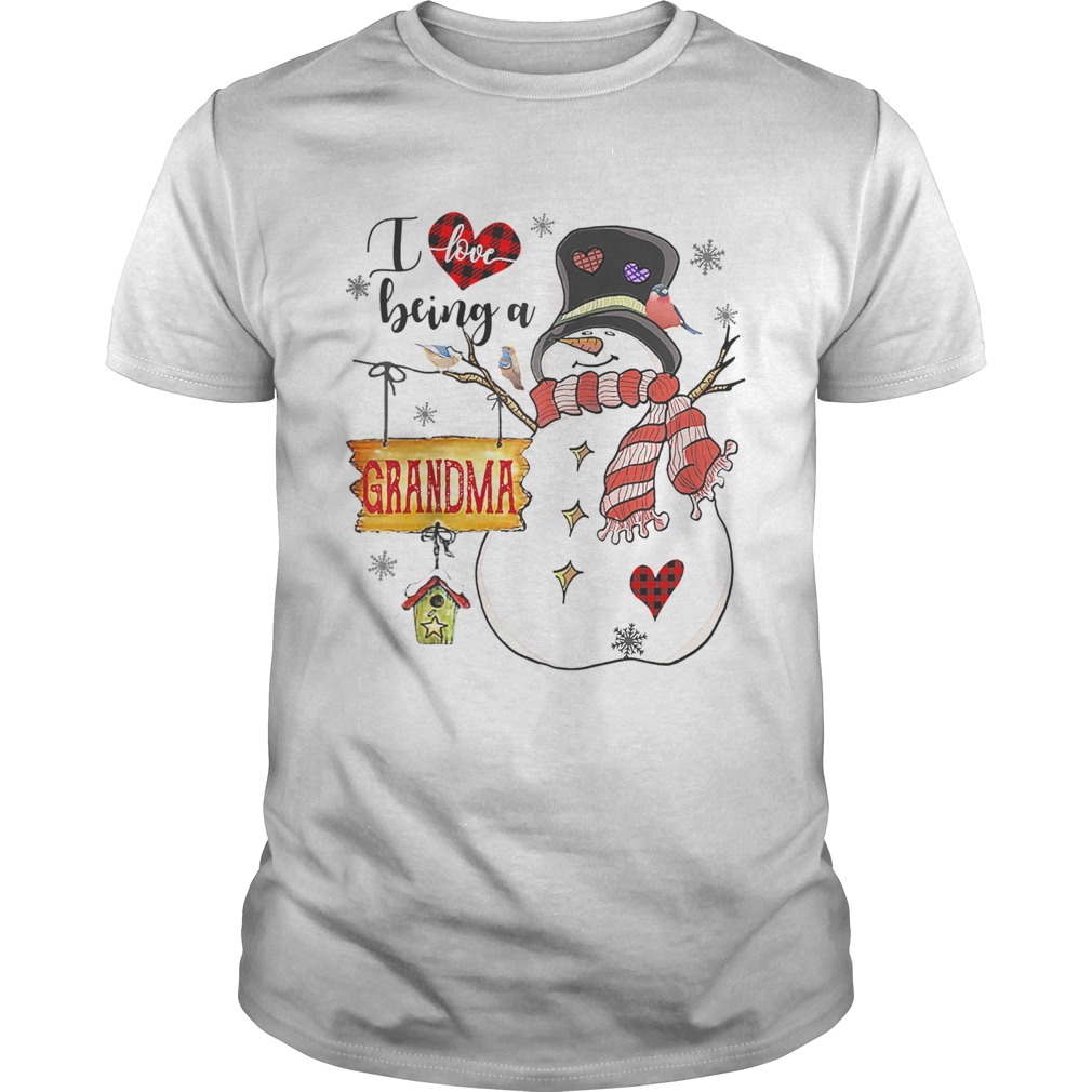 I Love Being A Grandma Snowman Family Christmas Gifts Raglan Baseball shirt I Love Being A Grandma Snowman Family Christmas Gifts Raglan Baseball shirt