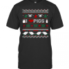 I Love Pigs Ugly Christmas Xmas T-Shirt