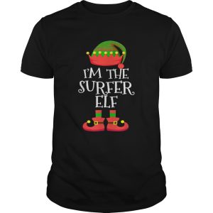 IM THE Surfer ELF Christmas Xmas Funny Elf Group Costume t-shirt