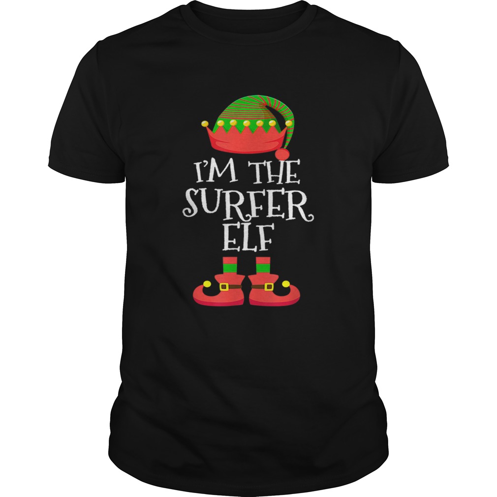 IM THE Surfer ELF Christmas Xmas Funny Elf Group Costume t-shirt IM THE Surfer ELF Christmas Xmas Funny Elf Group Costume t-shirt