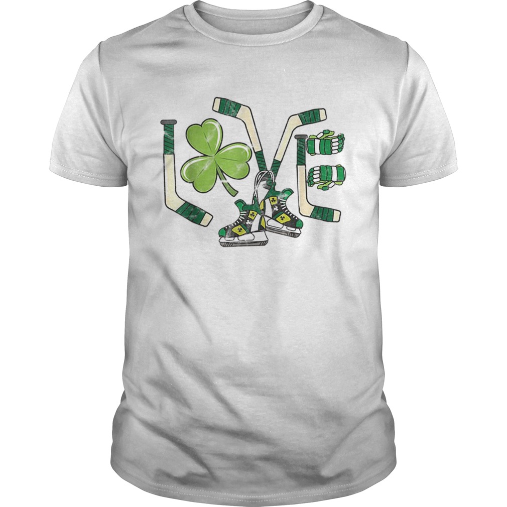 Ice Hockey Love St Patricks Day Cute Gift Goalie Clover Boys shirt Ice Hockey Love St Patricks Day Cute Gift Goalie Clover Boys shirt
