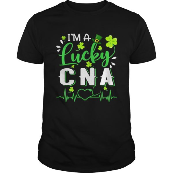 Im A Lucky Cna Nurse Shamrock Top Hat St Patricks Day