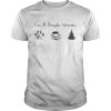 Im A Simple Woman Dog Paw Coffee And Tree Christmas ShirtCopy