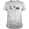 Im A Simple Women I Love Dog Paw Wine And Camping Christmas shirt