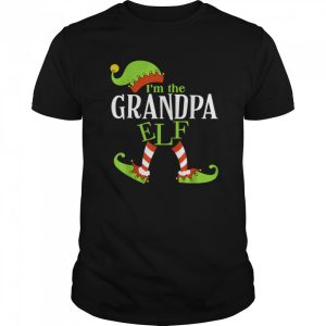 Im The GRANDPA Elf Family Group Matching PJ Christmas shirt