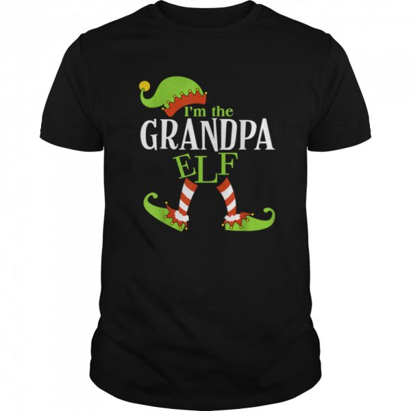 Im The GRANDPA Elf Family Group Matching PJ Christmas shirt
