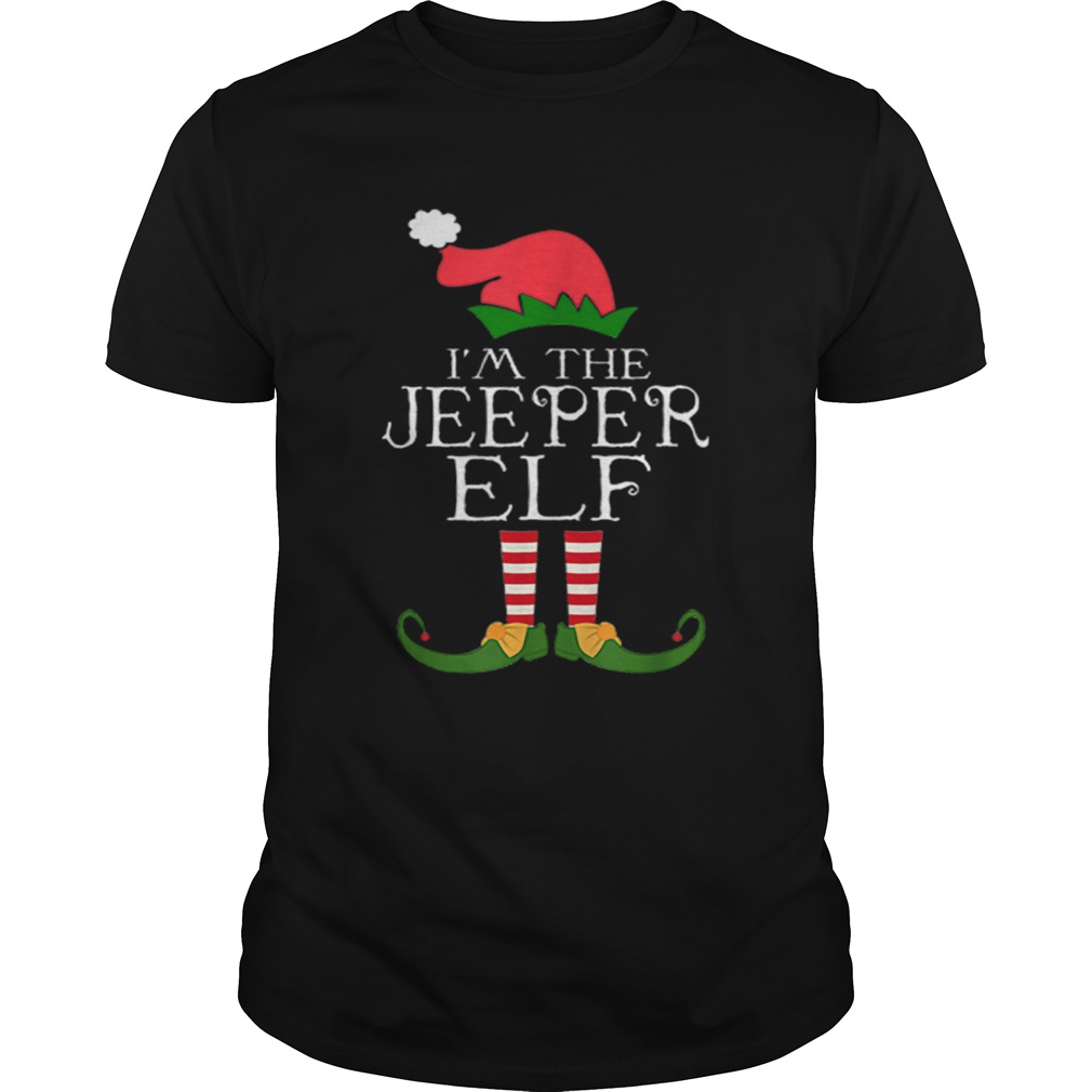 Im The Jeeper ELF Santa Hat Jeep Lovers Merry Christmas shirt Im The Jeeper ELF Santa Hat Jeep Lovers Merry Christmas shirt