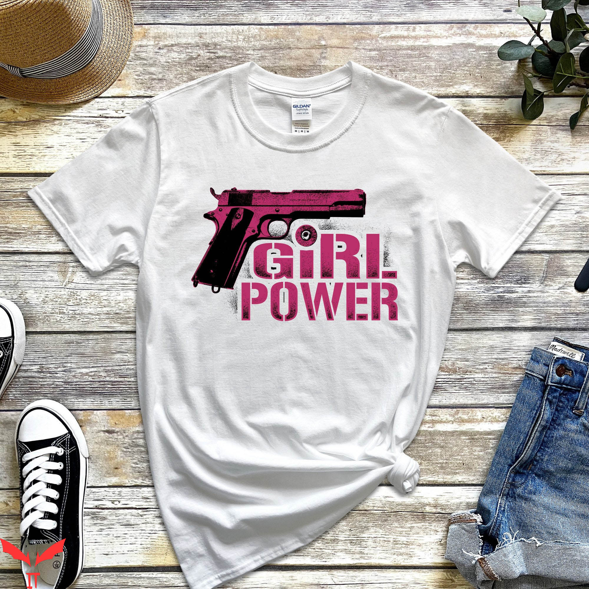 In Glock We Trust T-Shirt Girl Power Glock Girly Vintage In Glock We Trust T-Shirt Girl Power Glock Girly Vintage
