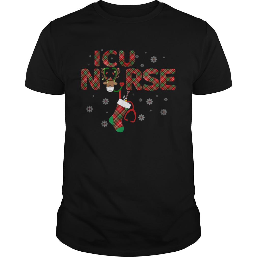 Intensive Care Unit ICU Nurse Christmas Plaid Pattern shirt Intensive Care Unit ICU Nurse Christmas Plaid Pattern shirt