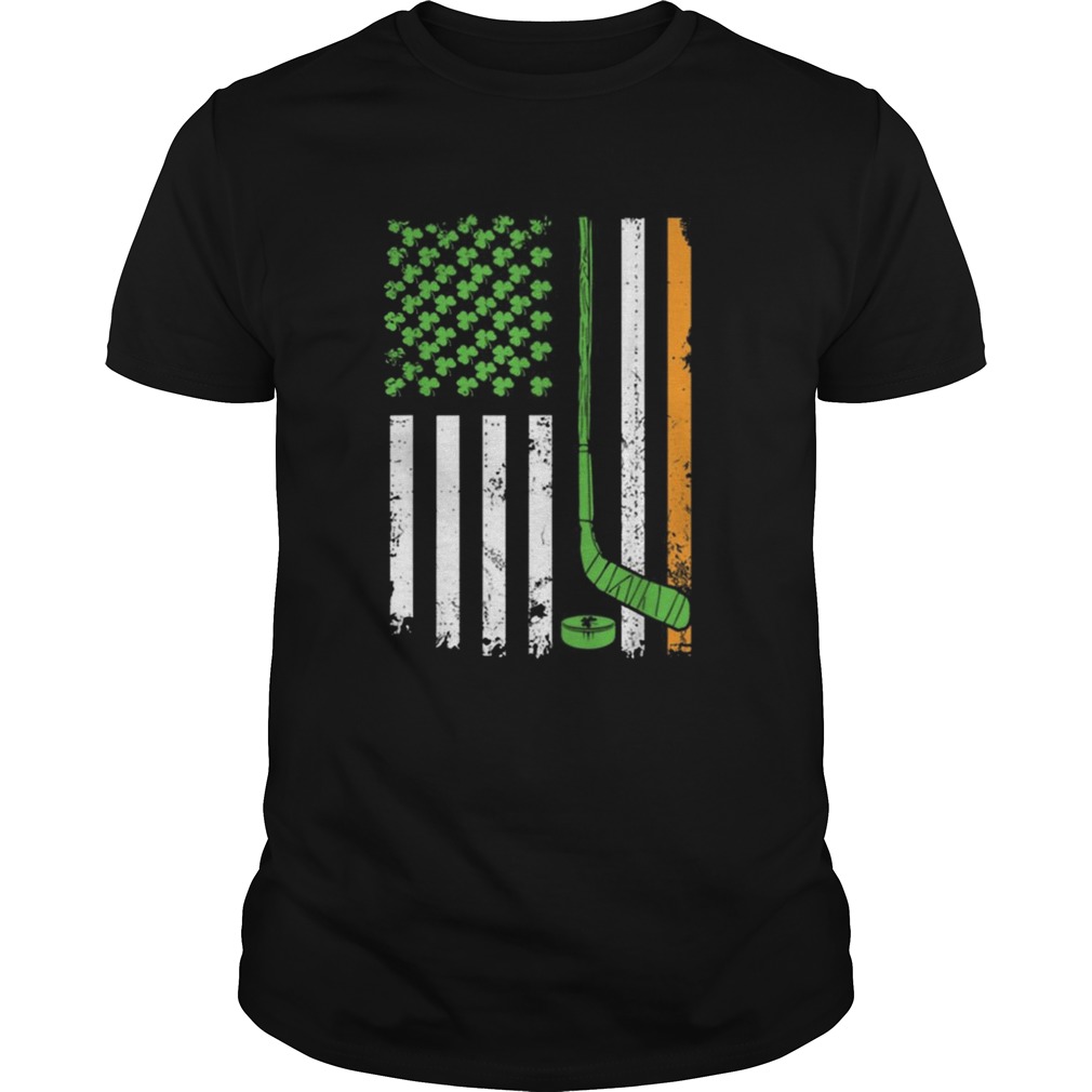 Irish American Hockey Flag Hockey St Patricks shirt Irish American Hockey Flag Hockey St Patricks shirt