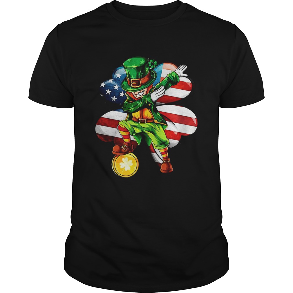 Irish Dabbing St Patricks Day American flag shirt Irish Dabbing St Patricks Day American flag shirt