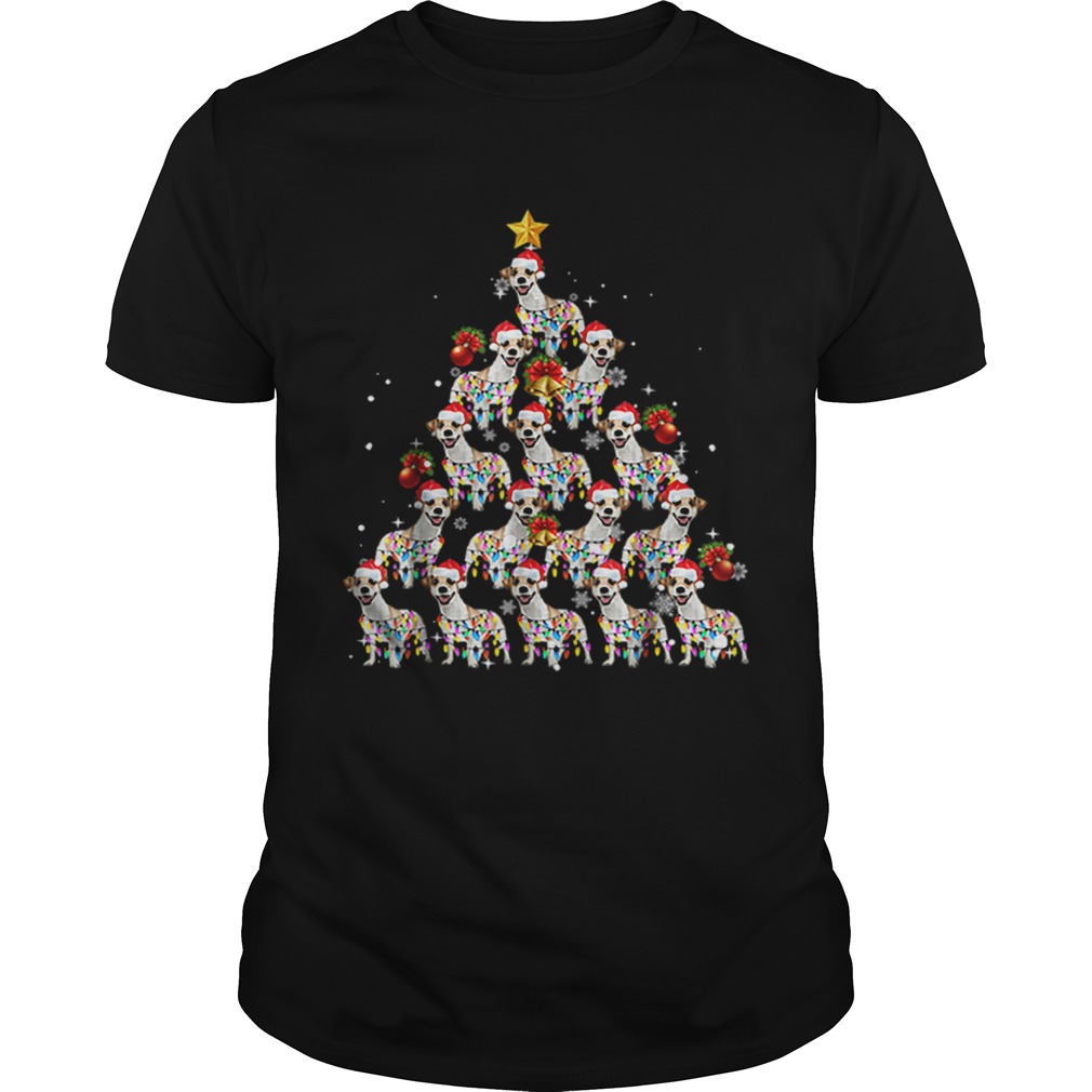 Jack Russell Dog Lights Lover Christmas Tree shirt Jack Russell Dog Lights Lover Christmas Tree shirt