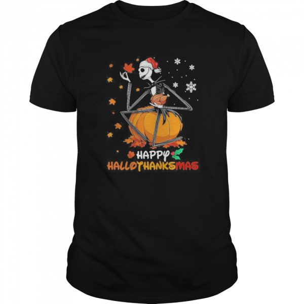 Jack Skellington Happy Hallothanksmas shirt