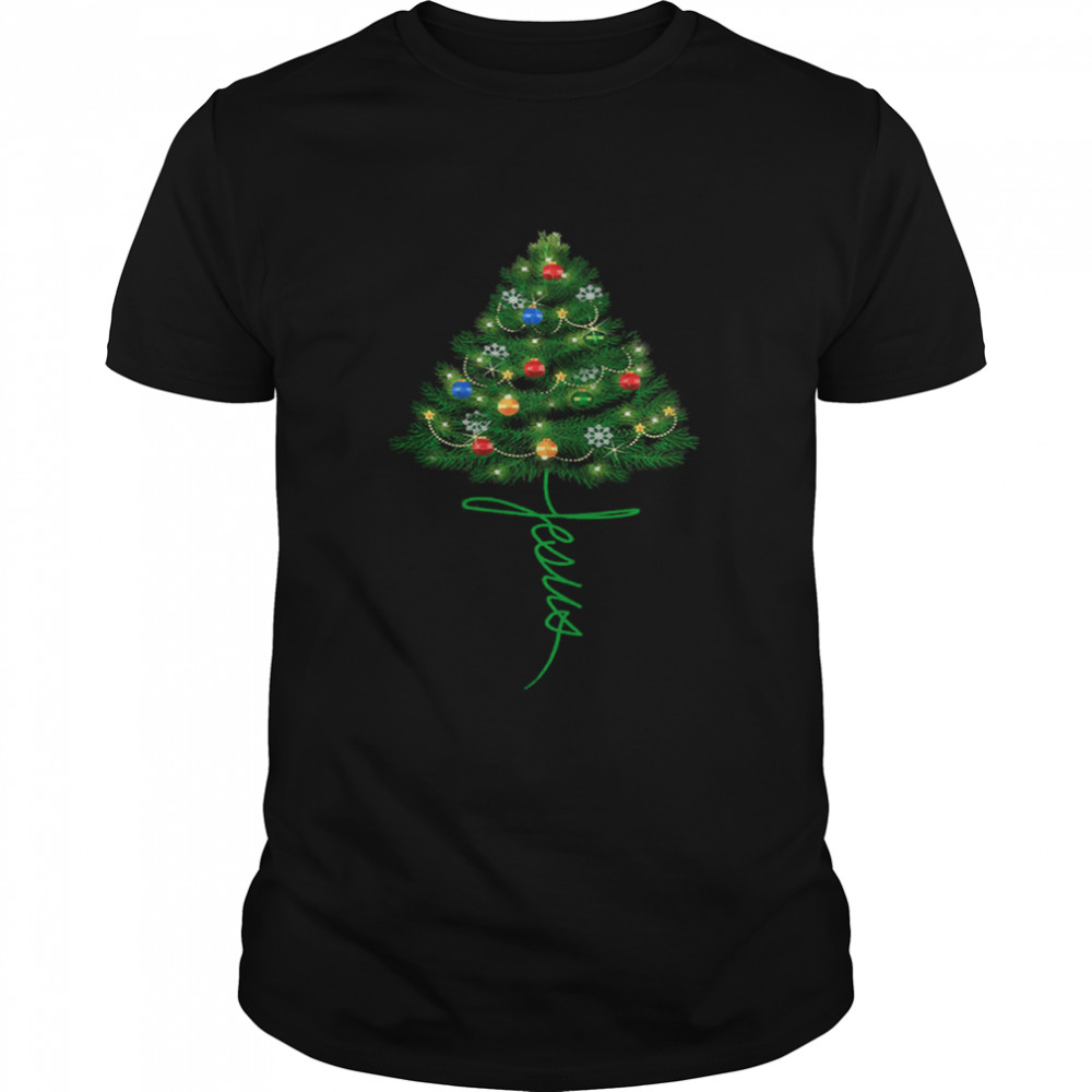 Jesus Christmas tree shirt Jesus Christmas tree shirt