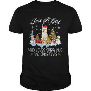 Just A Girl Loves Shiba Inu And Christmas