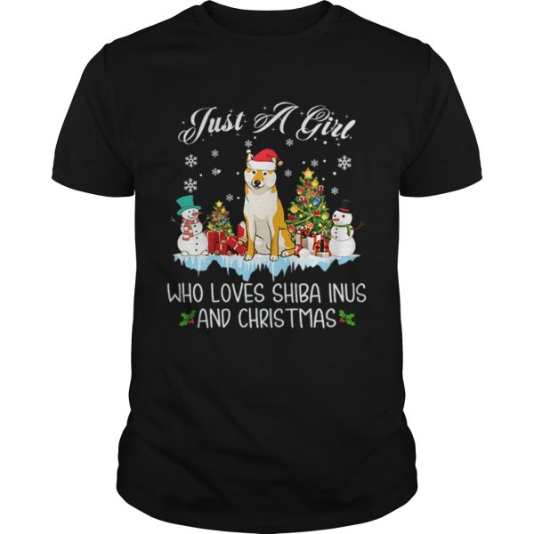 Just A Girl Loves Shiba Inu And Christmas