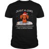 Just A Girl Who Loves Dachshund And Christmas shirt