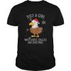 Just A Girl Who Loves Eagles And Christmas Shirt