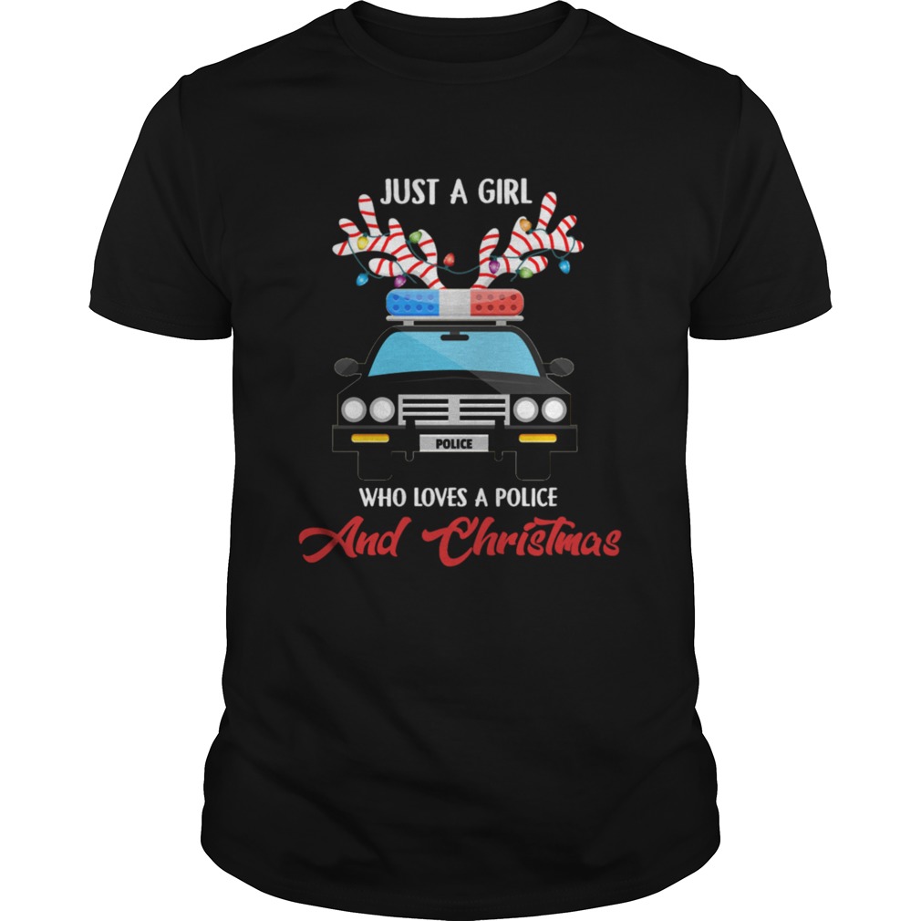 Just A Girl Who Loves PoliceChristmas shirt Just A Girl Who Loves PoliceChristmas shirt