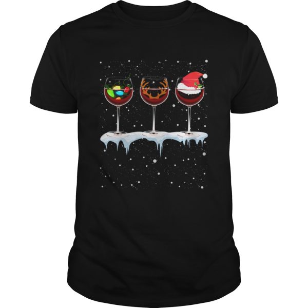 Just A Girl Who Loves Wine and Christmas T-Shirt