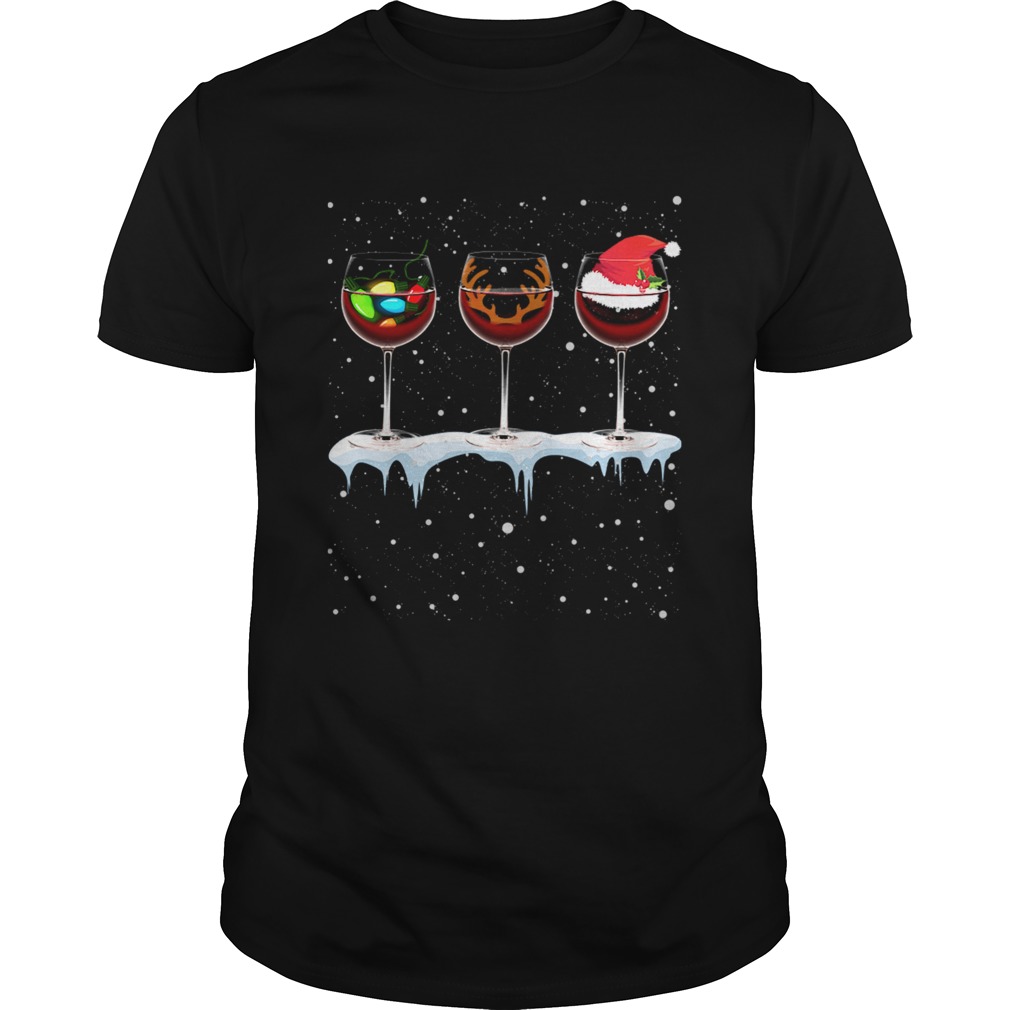 Just A Girl Who Loves Wine and Christmas T-Shirt Just A Girl Who Loves Wine and Christmas T-Shirt