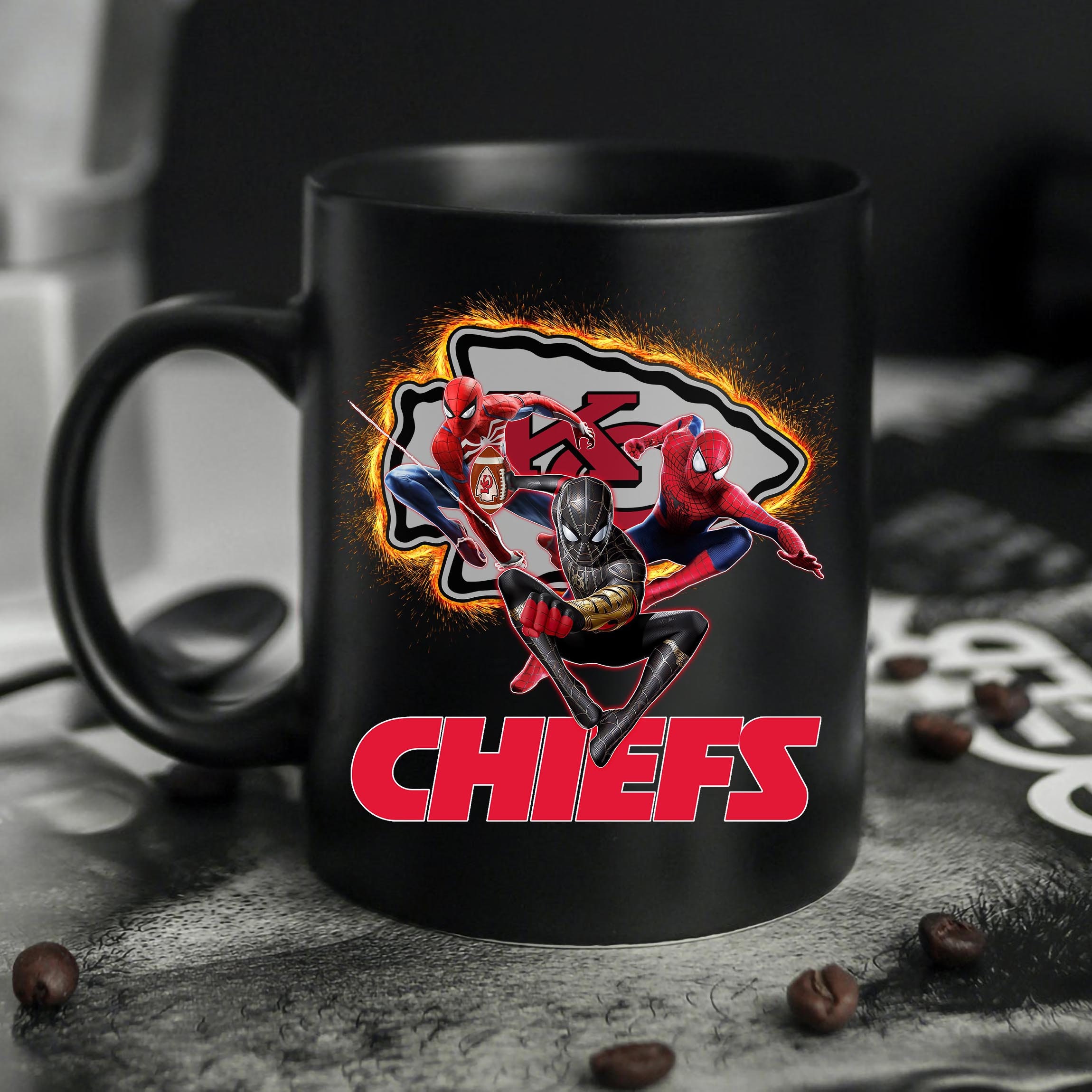 Kansas City Chiefs Spider Man No Way Home Mug Kansas City Chiefs Spider Man No Way Home Mug