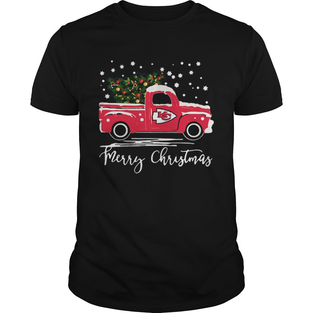 Kansas City Chiefs Truck Merry Christmas shirt Kansas City Chiefs Truck Merry Christmas shirt