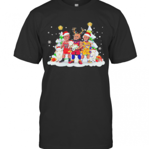 Kobe Bryant Michael Jordan Lebron James Merry Christmas T-Shirt