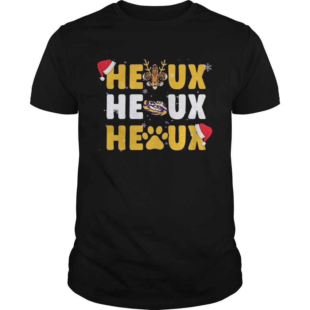 LSU Tigers Heaux Heaux Heaux Christmas shirt LSU Tigers Heaux Heaux Heaux Christmas shirt