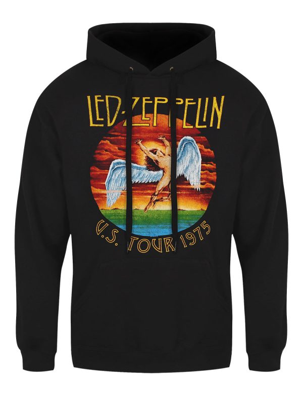 Led Zeppelin USA Tour 1975 Men’s Black Hoodie