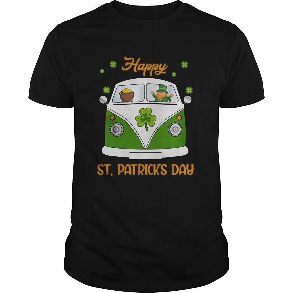 Leprechaun Gold Pot Hippie Car Funny St Patricks Day shirt Leprechaun Gold Pot Hippie Car Funny St Patricks Day shirt