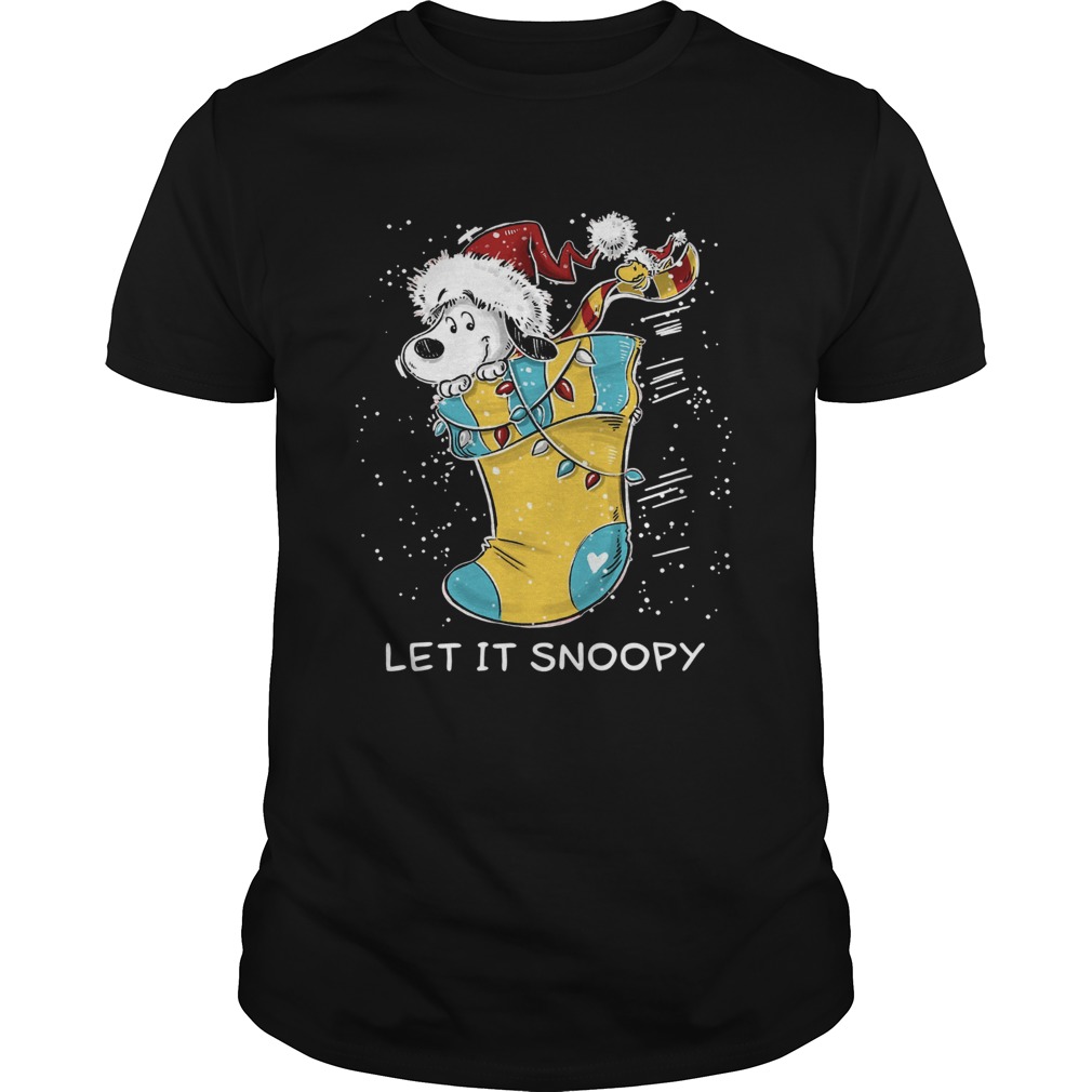 Let it Snoopy sock Christmas shirt Let it Snoopy sock Christmas shirt