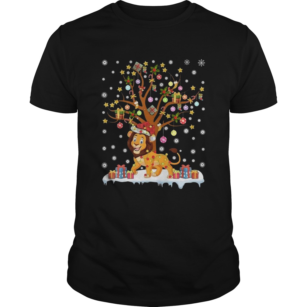 Lion Lighting Xmas Tree Lion Christmas shirt Lion Lighting Xmas Tree Lion Christmas shirt