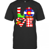 Love Flag Of Colorado Elf Pajama Christmas shirt T-Shirt