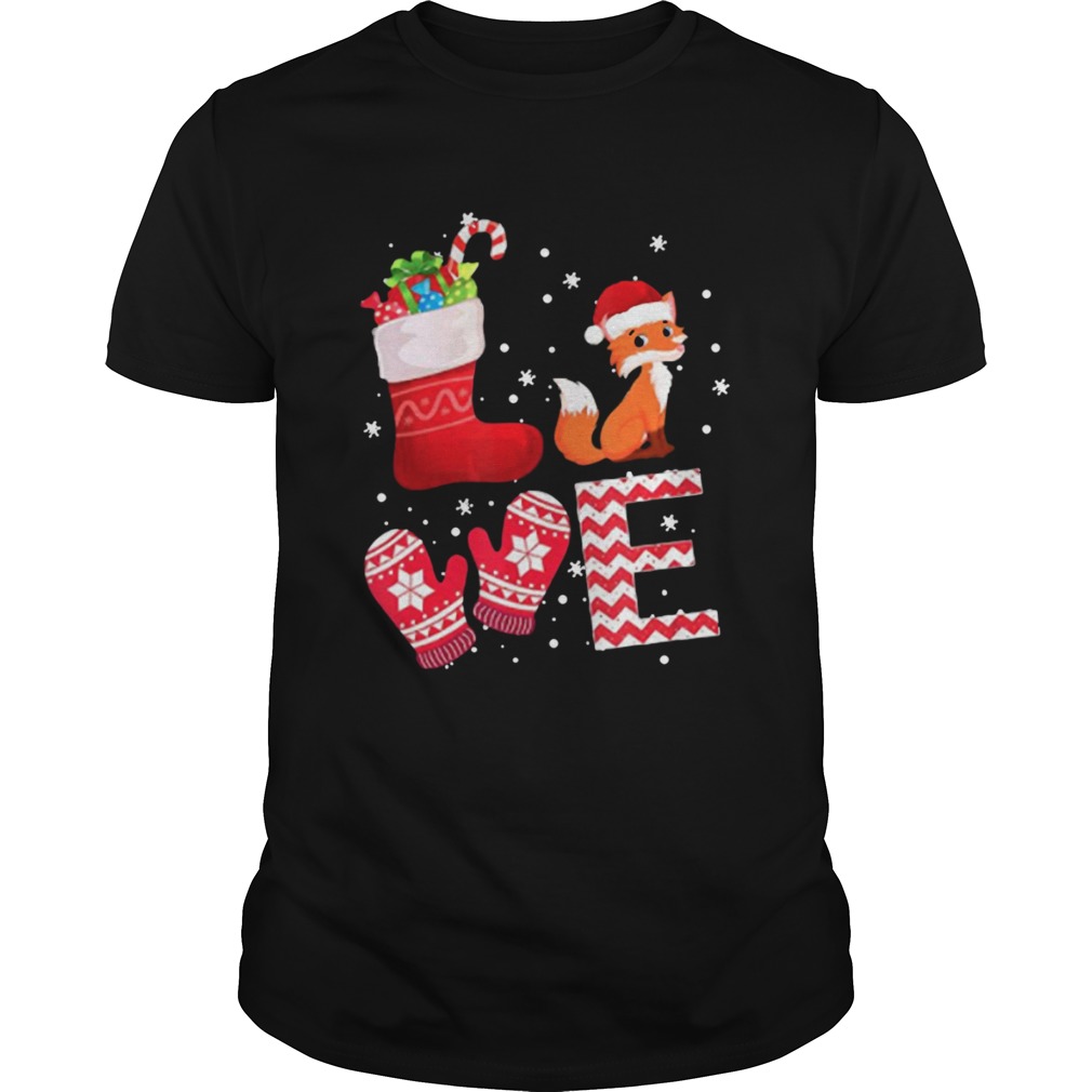 Love Fox Santa Ugly Christmas shirt Love Fox Santa Ugly Christmas shirt