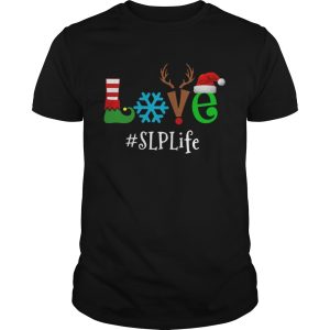 Love Snow Elf Reindeer SLP Life Christmas shirt
