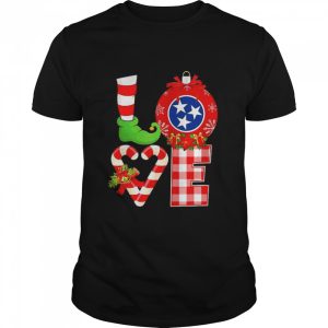 Love flag of Tennessee State Christmas shirt