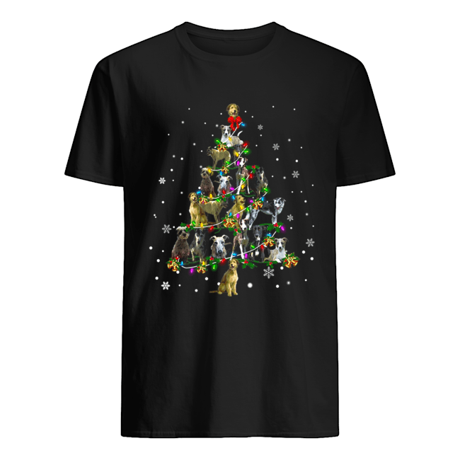Lurcher Christmas Tree T-Shirt Lurcher Christmas Tree T-Shirt