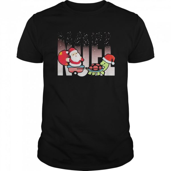 MERRY CHRISTMAS SANTA CLAUS RIDING TURTLE shirt