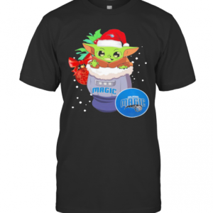 Magic Christmas Baby Yoda Star Wars NBA T-Shirt