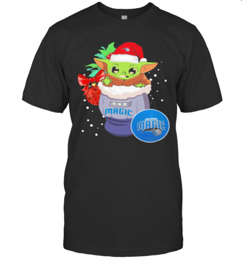 Magic Christmas Baby Yoda Star Wars NBA T-Shirt Magic Christmas Baby Yoda Star Wars NBA T-Shirt