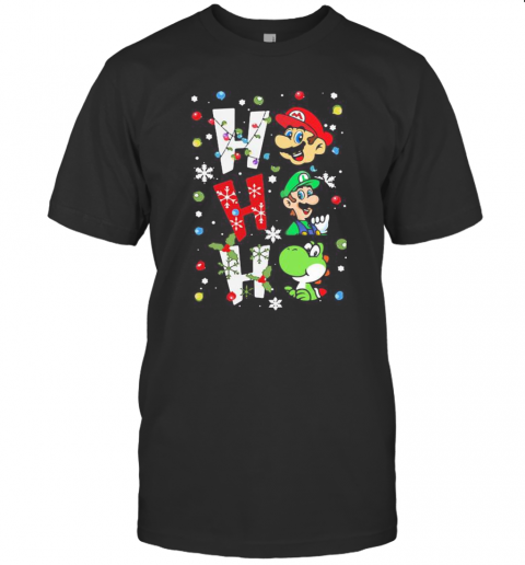 Mario Ho Ho Ho Merry Christmas T-Shirt Mario Ho Ho Ho Merry Christmas T-Shirt