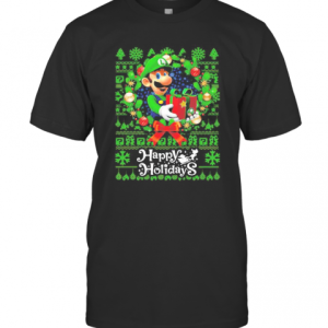 Mario Ugly Merry Christmas Happy Holidays T-Shirt