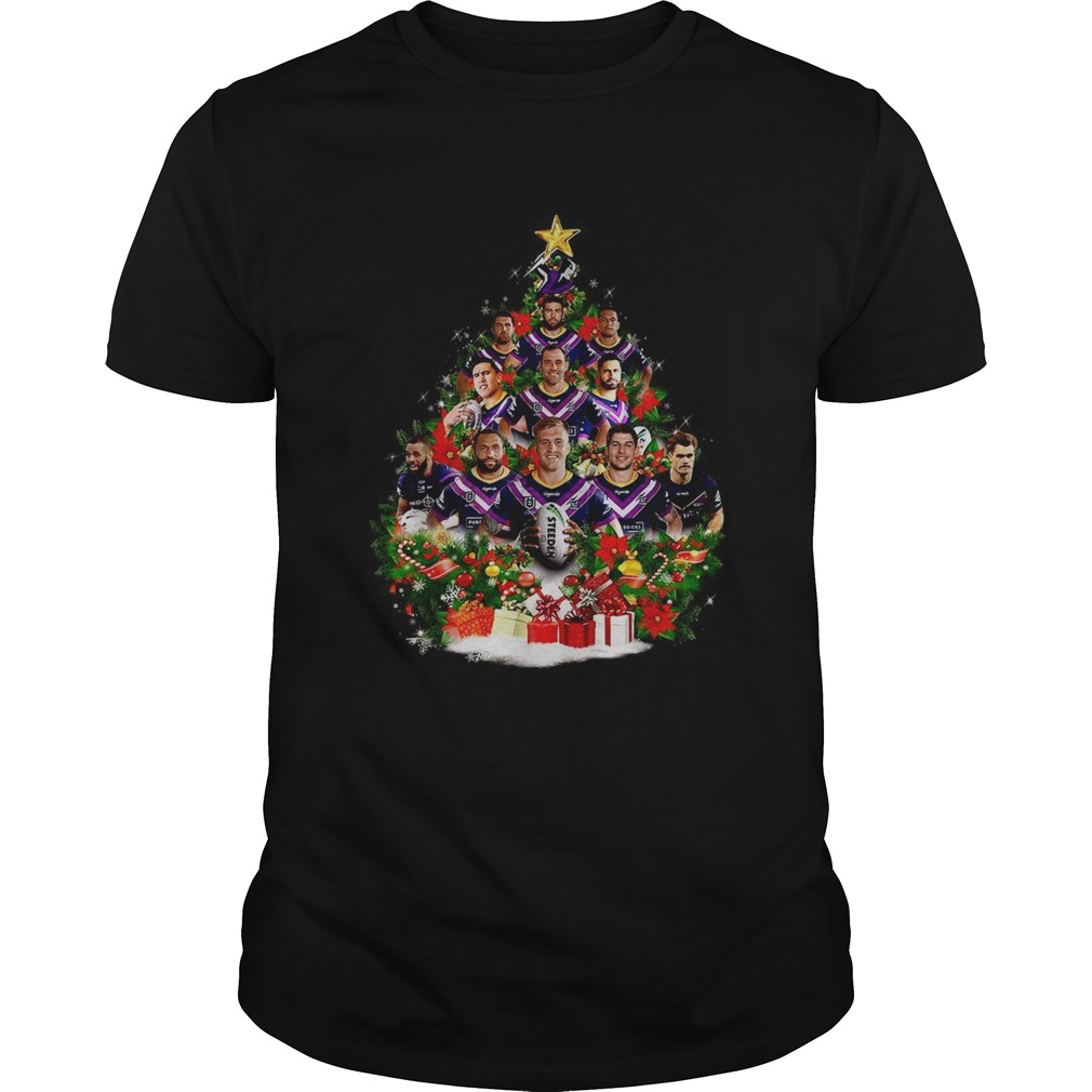 Melbourne Storm team players Christmas tree shirt Melbourne Storm team players Christmas tree shirt