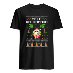 Mele Kalikimaka Hawaiian Santa Ugly Christmas Racerback Tank Top Tshirt