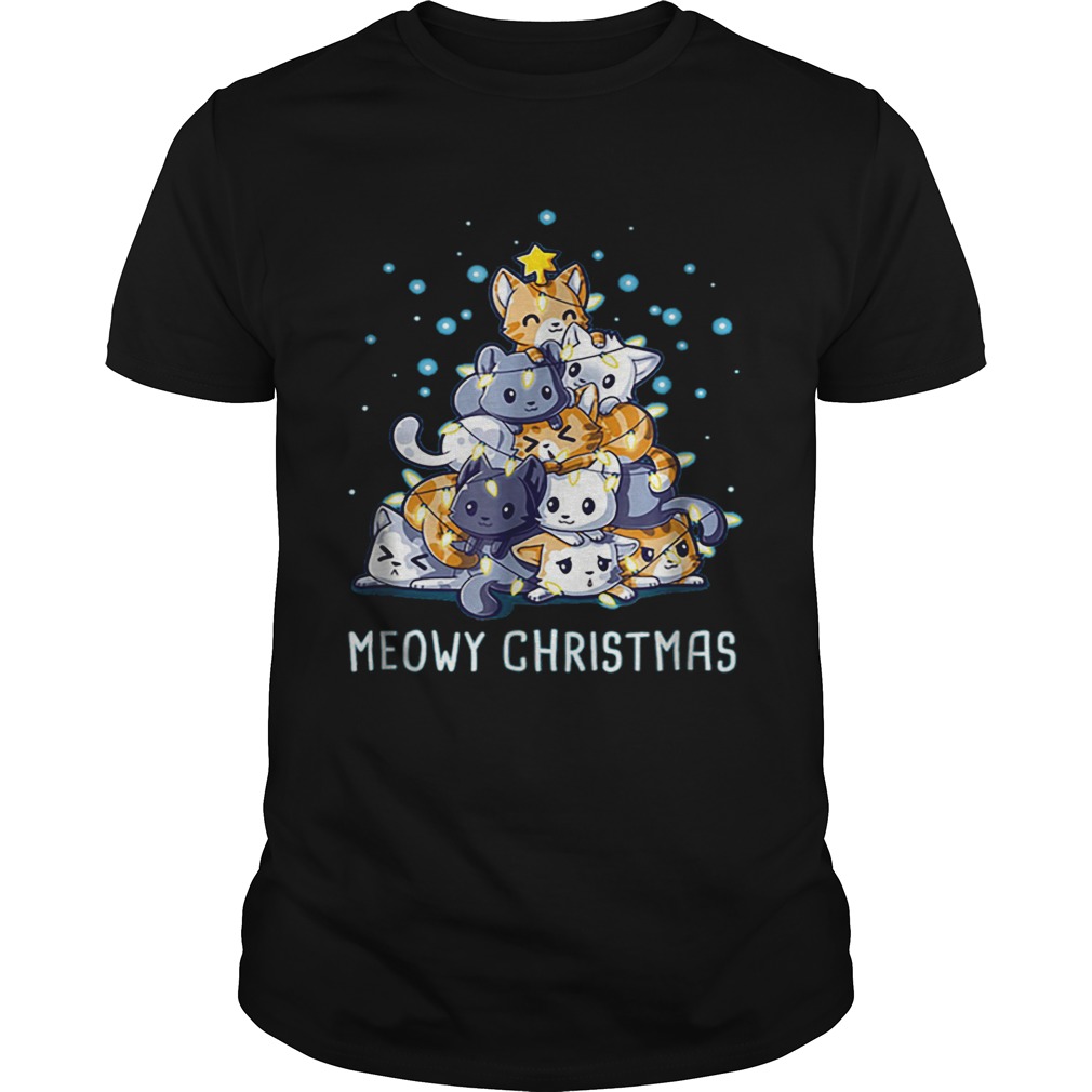 Meowy Christmas Cat Tree shirt Meowy Christmas Cat Tree shirt