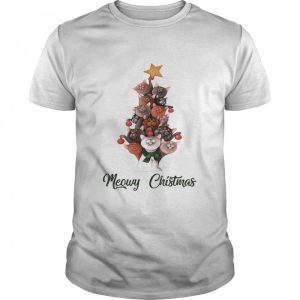 Meowy Christmas Cats Tree shirt